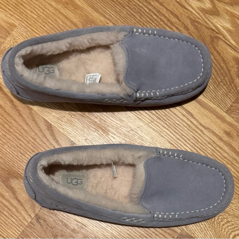 UGG Women’s Ansley Gray Suede Slippers